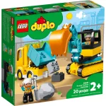 LEGO® DUPLO® Teherautó és lánctalpas exkavátor