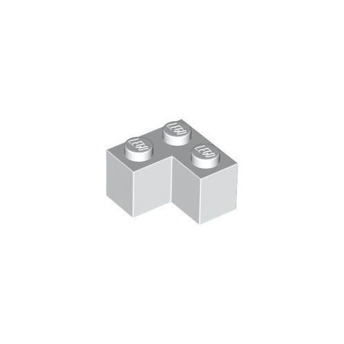 Fehér LEGO Kocka 2 x 2 sarok