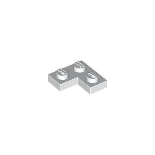 Fehér LEGO Lap 2 x 2 sarok