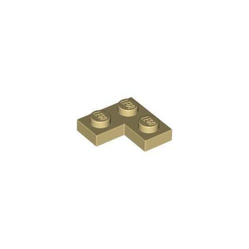 Homokszín LEGO Lap 2 x 2 sarok