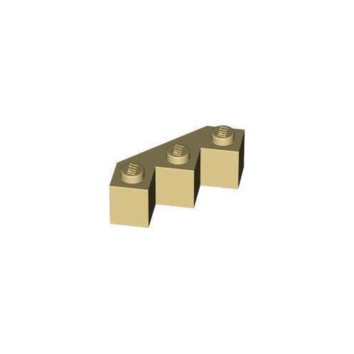 Homokszín LEGO Módosított kocka, ferde élű 3 x 3