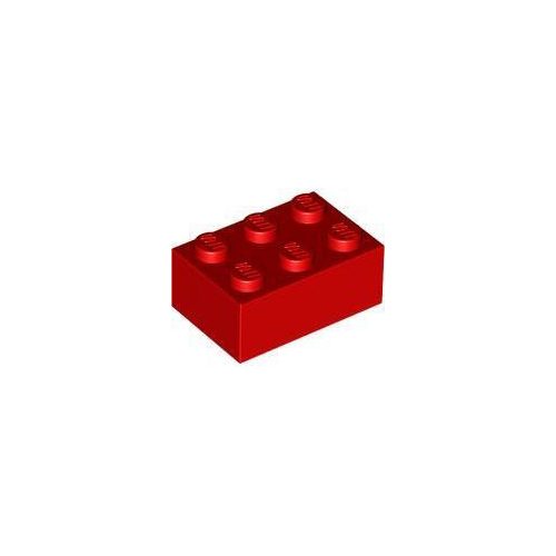 Piros LEGO Kocka 2 x 3