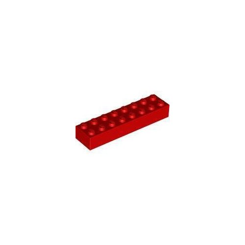 Piros LEGO Kocka 2 x 8