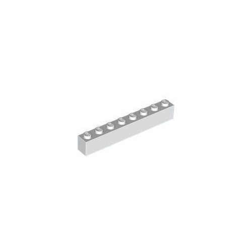 Fehér LEGO Kocka 1 x 8