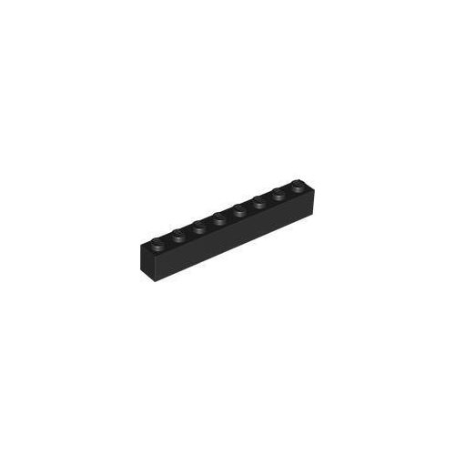 Fekete LEGO Kocka 1 x 8