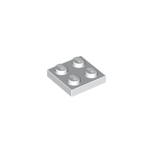 Fehér LEGO Lap 2 x 2