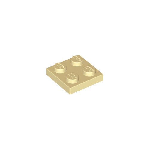 Homokszín LEGO Lap 2 x 2
