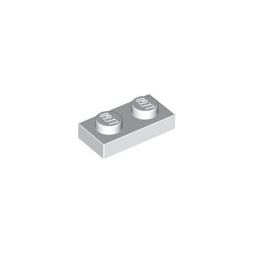 Fehér LEGO Lap 1 x 2