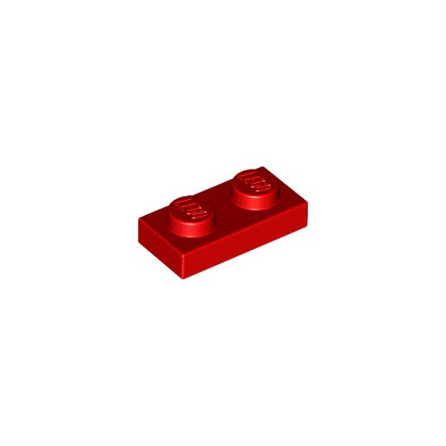 Piros LEGO Lap 1 x 2