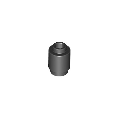 Fekete LEGO Kerekített kocka 1 x 1