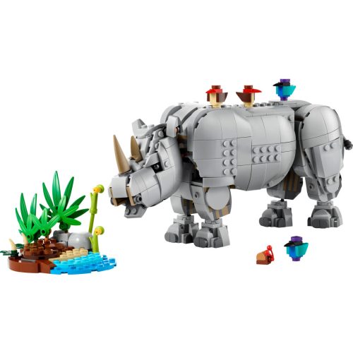 LEGO® Creator Vadállatok: Fenséges orrszarvú madarakkal