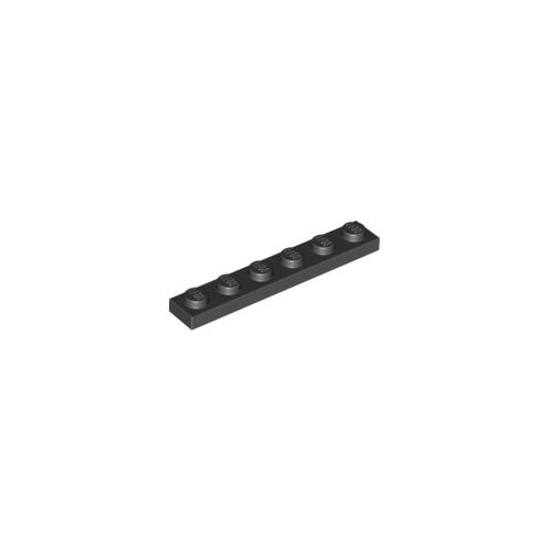 Fekete LEGO Lap 1 x 6
