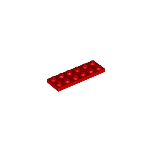 Piros LEGO Lap 2 x 6