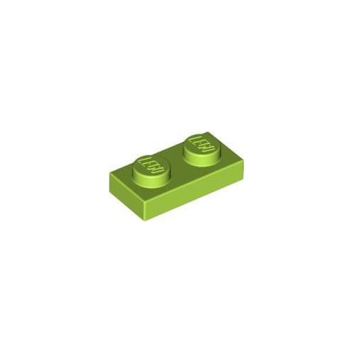 Limezöld LEGO Lap 1 x 2