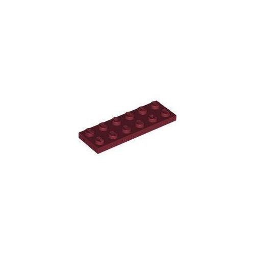 Sötétpiros LEGO Lap 2 x 6