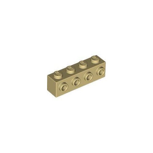 Homokszín LEGO Módosított kocka 1 x 4 oldalán bütykökkel