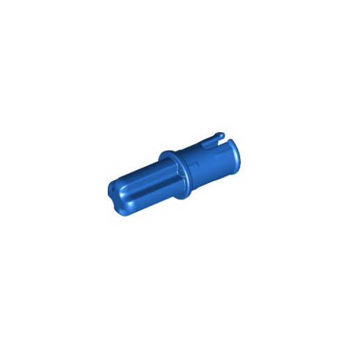 Kék LEGO Technic, tengely 1L with Pin with Friction Ridges