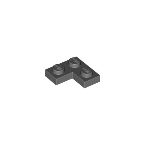 Sötét kékesszürke LEGO Lap 2 x 2 sarok