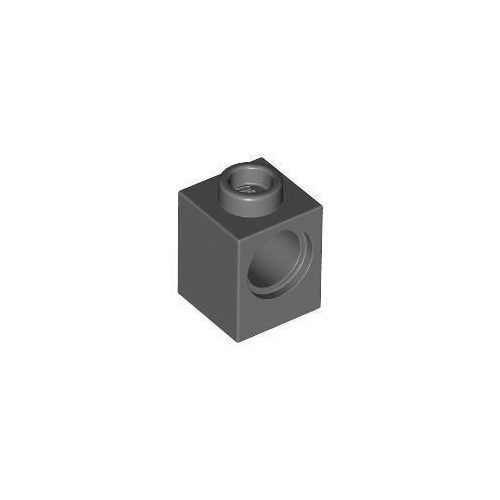 Sötét kékesszürke LEGO Technic kocka 1 x 1 lyukkal
