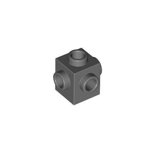 Sötét kékesszürke LEGO Módosított kocka 1 x 1 négy oldalán bütykökkel