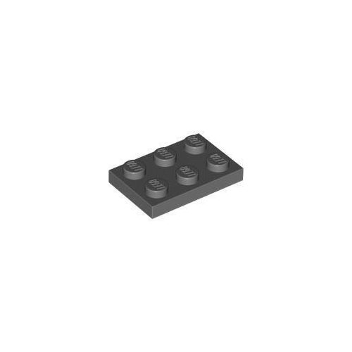 Sötét kékesszürke LEGO Lap 2 x 3