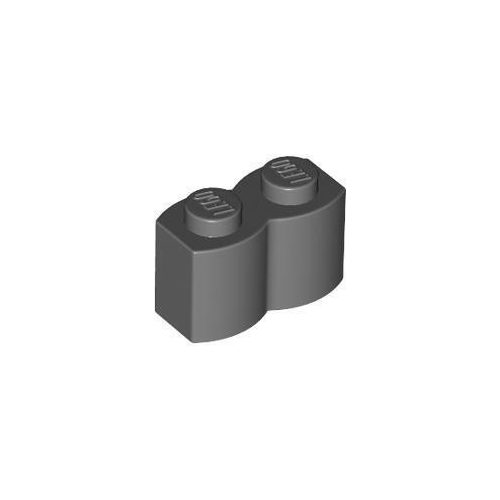 Sötét kékesszürke LEGO Módosított kocka 1 x 2 fatörzs mintázattal