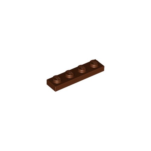 Vörösesbarna LEGO Lap 1 x 4