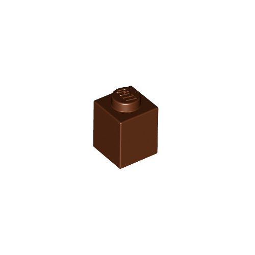 Vörösesbarna LEGO Kocka 1 x 1