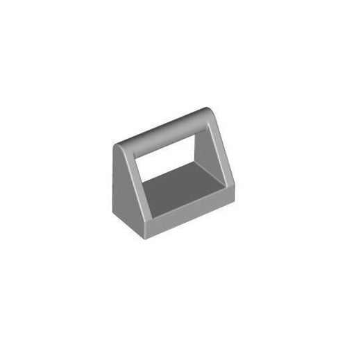 Világos kékeszöld LEGO Módosított csempe 1 x 2 rúdfogantyúval