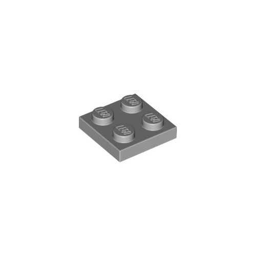 Világos kékeszöld LEGO Lap 2 x 2