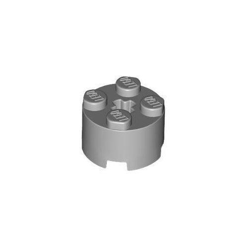 Világos kékeszöld LEGO Kerekített kocka 2 x 2 tengelylyukkal