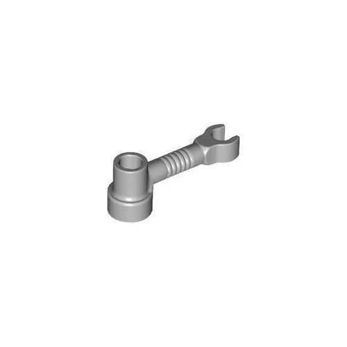 Világos kékeszöld LEGO Rúd 1 x 3 klippel és bütyök tartóval (robot kéz)