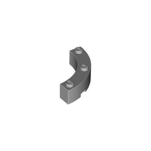 Világos kékeszöld LEGO Kerekített kocka, sarok 4 x 4 ívelt, 3 bütyökkel