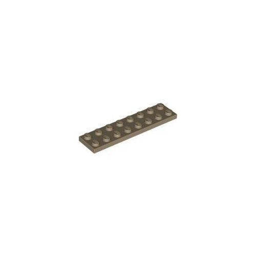 Sötét homokszín LEGO Lap 2 x 8