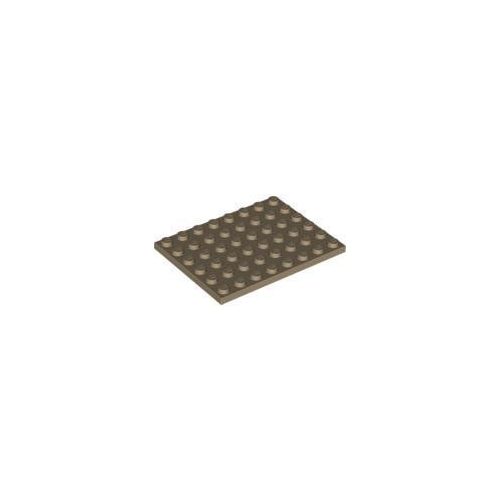 Sötét homokszín LEGO Lap 6 x 8