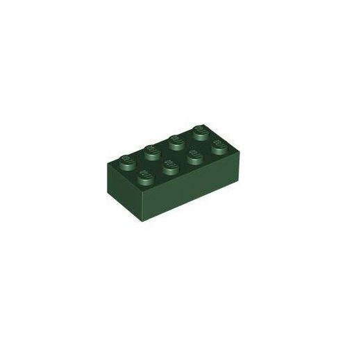 Sötétzöld LEGO Kocka 2 x 4