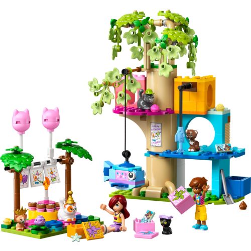 LEGO® Friends Születésnapi cicazsúr és lombház cicáknak
