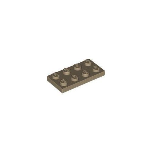 Sötét homokszín LEGO Lap 2 x 4