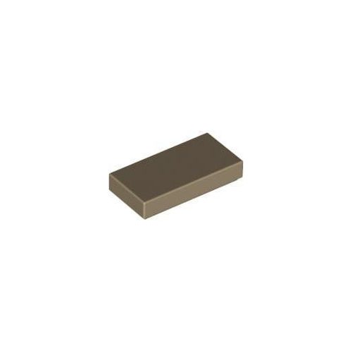 Sötét homokszín LEGO Csempe 1 x 2