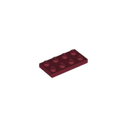 Sötétpiros LEGO Lap 2 x 4