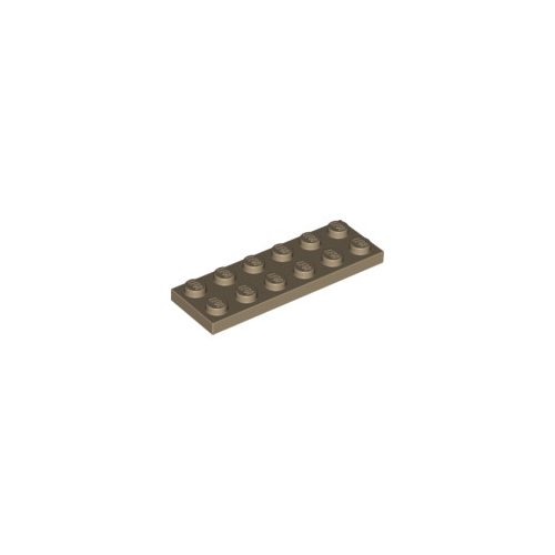 Sötét homokszín LEGO Lap 2 x 6