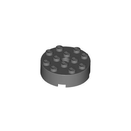Sötét kékesszürke LEGO Kerekített kocka 4 x 4 lyukkal
