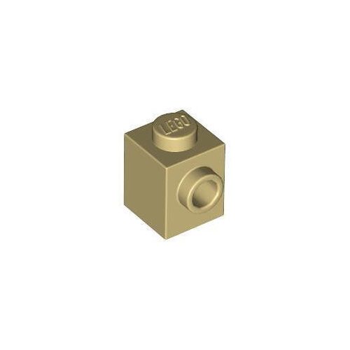 Homokszín LEGO Módosított kocka 1 x 1 egy oldalsó bütyökkel