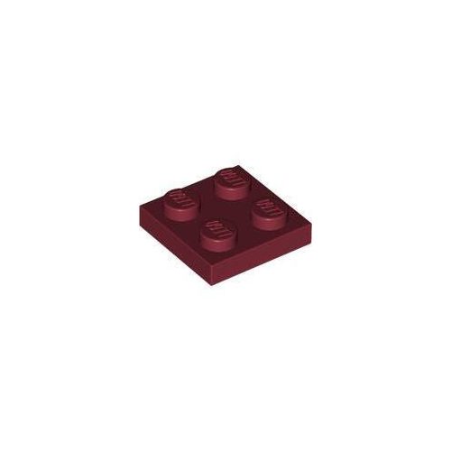 Sötétpiros LEGO Lap 2 x 2