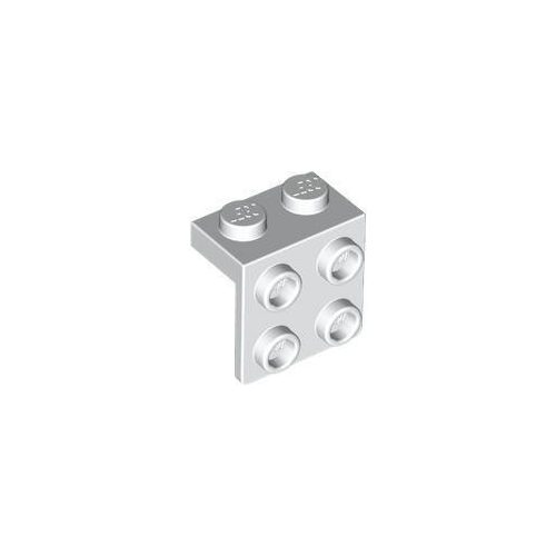 Fehér LEGO Konzol 1 x 2 - 2 x 2