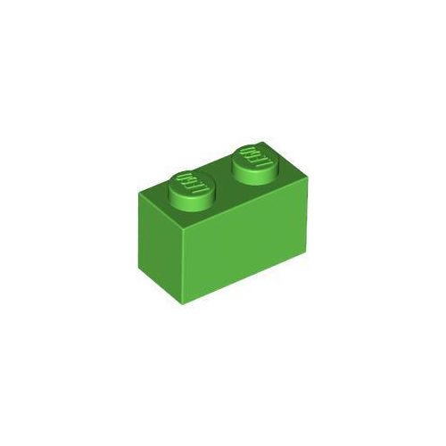 Élénkzöld LEGO Kocka 1 x 2