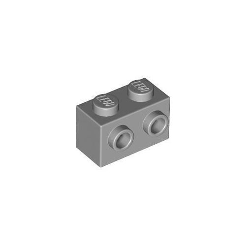 Világos kékeszöld LEGO Módosított kocka 1 x 2 egy oldalán bütykökkel