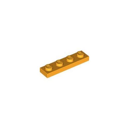 Élénk világosnarancs LEGO Lap 1 x 4