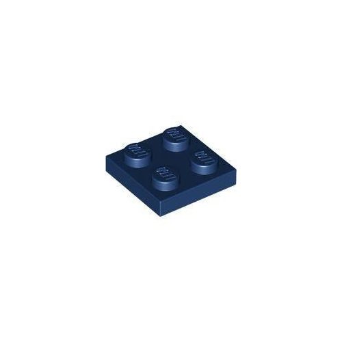 Sötétkék LEGO Lap 2 x 2