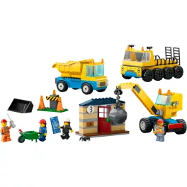 LEGO® City Építőipari teherautók és bontógolyós daru